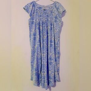 Casual Nights Floral Print Multicolored Short Sleeve Nightgown